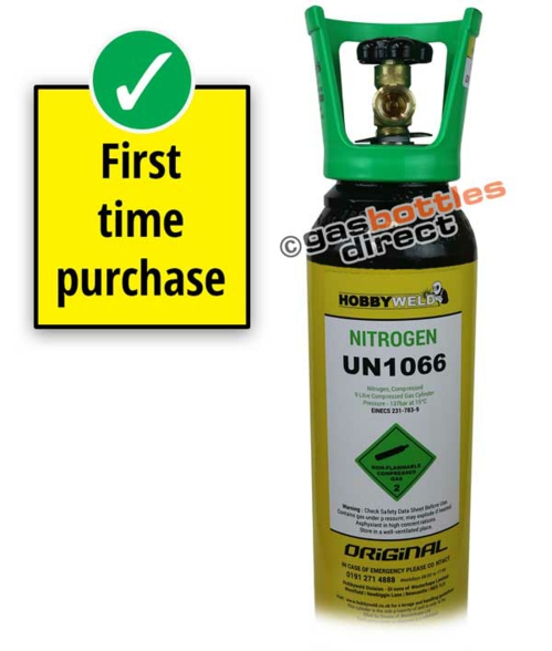 Hobbyweld Nitrogen Original Gas New Full Cylinder